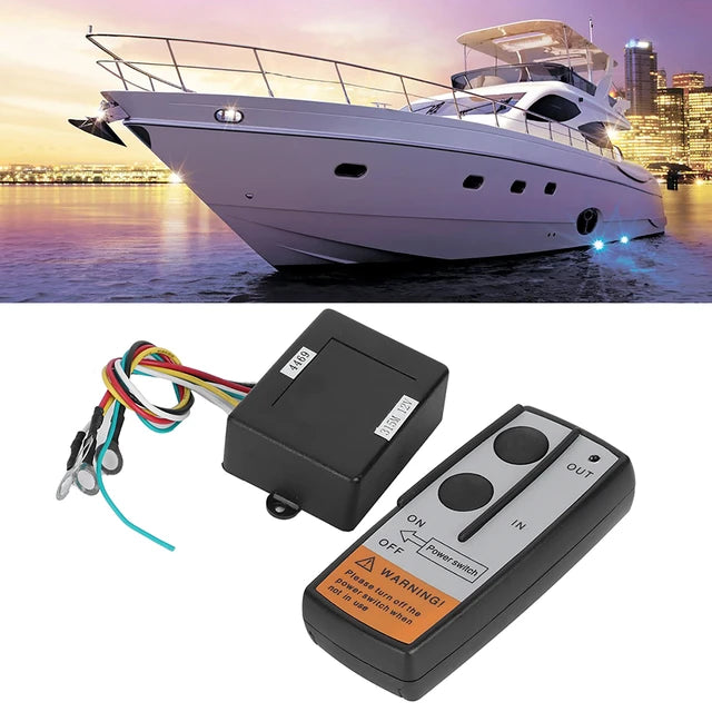 Anchor Remote Windlass Wireless Switch Trim Controller Marine Boat Accessory