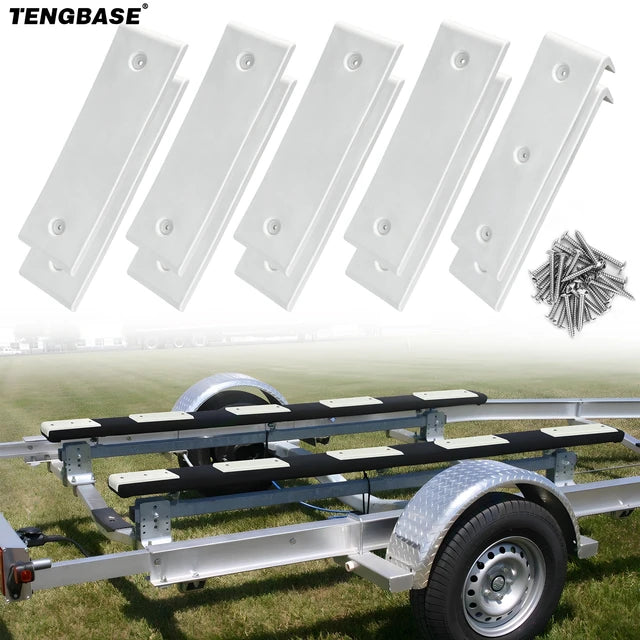 Bunk Slide Pads and Boat Trailer Glide Bunk Enders For Launching & Loading Marine Boat