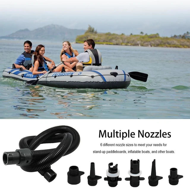 Inflatable Pump Extension Tube Inflatable Pump Air Hose Kit SUPs Inflation Tube With 6 Nozzles For Water Sports