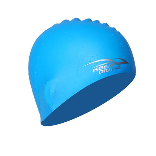 Swimming Cap Silicone Swim Caps Waterproof Elastic Swimming Hat