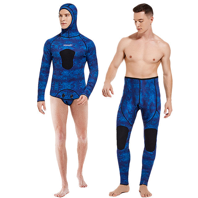 Camouflage Wetsuit Long Sleeve Fission Neoprene Submersible Diving