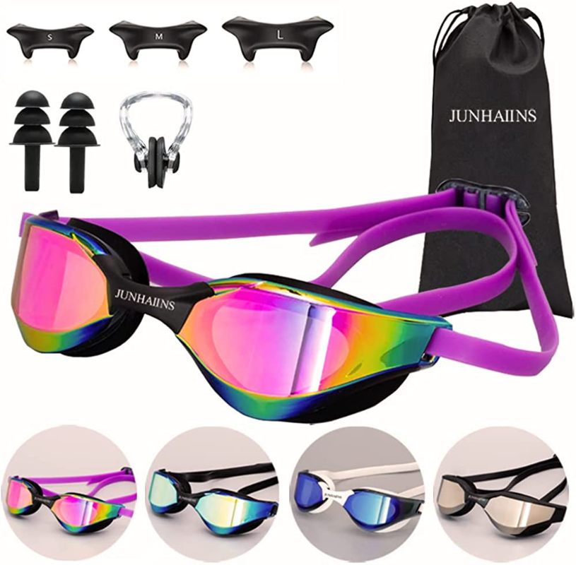 Swimming Goggles Glasses,Professional Anti Fog No Leaking UV Protection Racing Swim Goggles