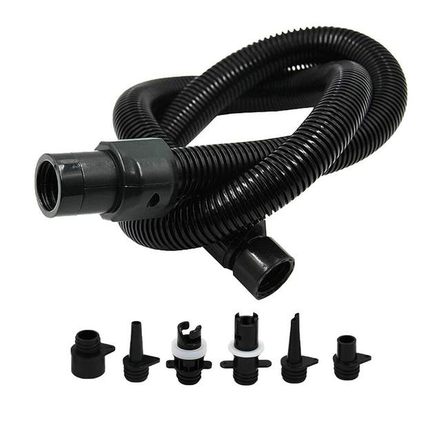 Inflatable Pump Extension Tube Inflatable Pump Air Hose Kit SUPs Inflation Tube With 6 Nozzles For Water Sports